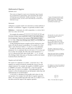 Mathematical Hygiene