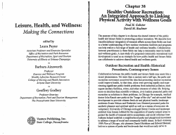 Healthy outdoor recreation: An integrated approach to linking