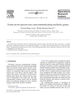 A Note on Two-Person Zero-Sum Communicating Stochastic Games