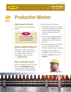 Production Worker - ALIS