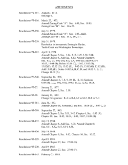 Amendments - Warren County