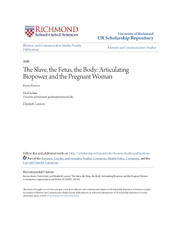 Articulating Biopower and the Pregnant Woman
