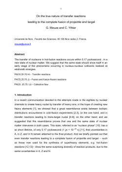 On the true nature of transfer reactions leading to