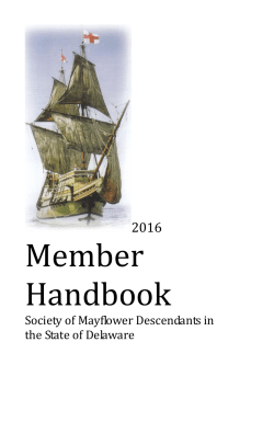 Member Handbook - Mayflower Delaware