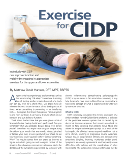 Exercise for CIDP