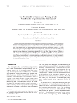 The Predictability of Stratospheric Warming Events