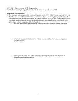 BIOL 212 &ndash; Taxonomy and Phylogenetics
