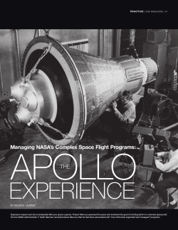Managing NASA`s Complex Space Flight Programs