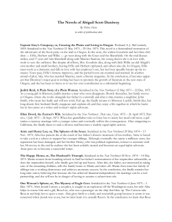 The Novels of Abigail Scott Duniway