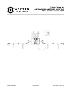 HBAC2 Service Manual - Western Enterprises