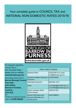 Council Tax and NNDR Booklet