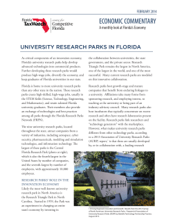 University Research Parks in Florida