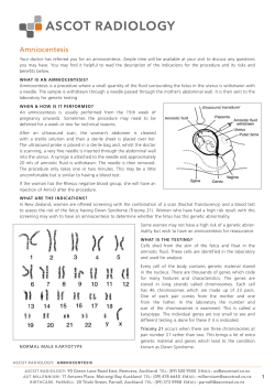 Amniocentesis - Ascot Radiology