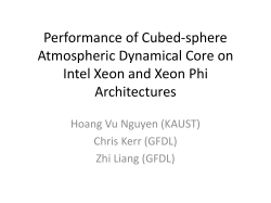 Performance of Cubed-sphere Atmospheric Dynamical Core