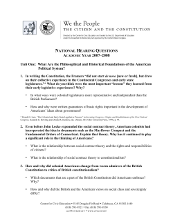 National Finals Hearing Questions