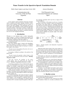 Pause Transfer in the Speech-to