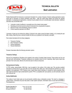 Rubber Seal Lubrication
