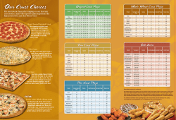Our Crust Choices Original Crust Pizza