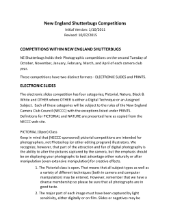 Competition Guidelines - New England Shutterbugs