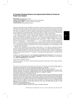 A compact routing scheme and approximate distance