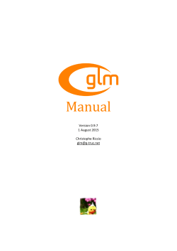 Manual - OpenGL Mathematics - G