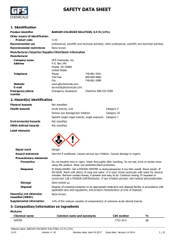 MSDS - GFS Chemicals