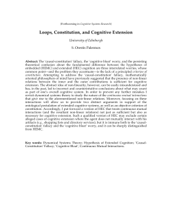 Loops, Constitution, and Cognitive Extension