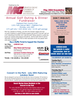 05/04 newsletter - Morton Grove Chamber of Commerce