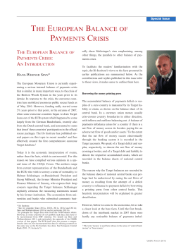 The European Balance of Payments Crisis: An Introduction