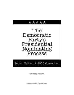The Democratic Party`s Presidential Nominating