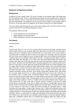 St Swithuns Church, Long Bennington 1 Statement of Significance