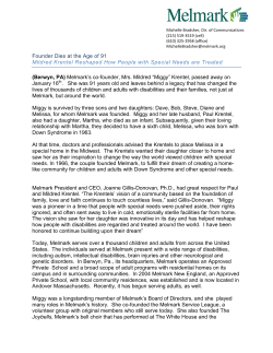 Founder Dies at the Age of 91 Mildred Krentel Reshaped