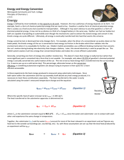 Energy and Batteries