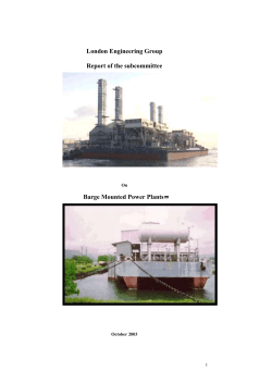 Barge mounted Power Plants