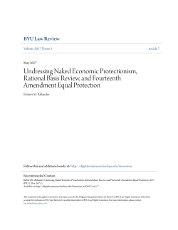 Undressing Naked Economic Protectionism, Rational Basis Review