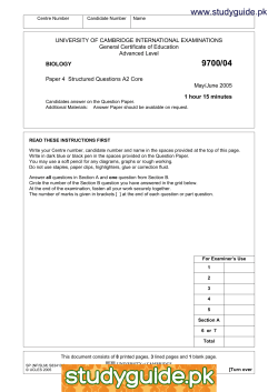 9700/04 - StudyGuide.PK