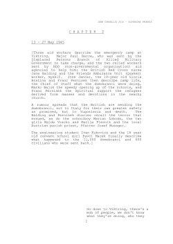 1 C H A P T E R   2 13 - 27 May 1945 [Three aid workers describe