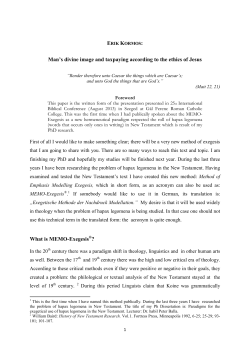 Man`s divine image and taxpaying according to the