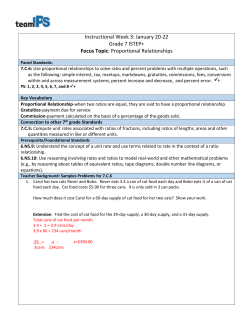 Instructional Week 3: January 20-22 Grade 7 ISTEP+ Focus Topic