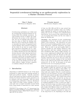 Sequential crowdsourced labeling as an epsilon