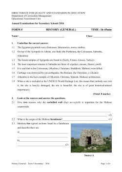 FORM 5 HISTORY (GENERAL) TIME: 1h 45min