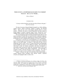 this is not a symposium on how to commit