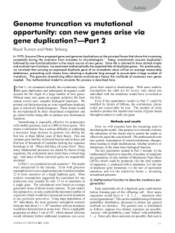 can new genes arise via gene duplication?