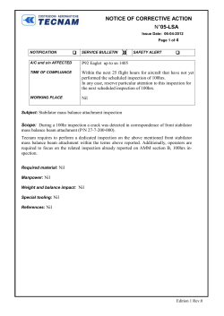 notice of corrective action n&deg;05-lsa