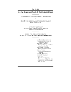 Brief amicus curiae of United States, in support of