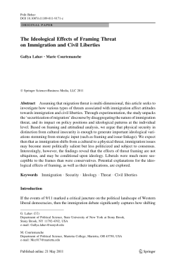 The Ideological Effects of Framing Threat on