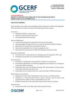 DOC.03 Report of the Executive Director