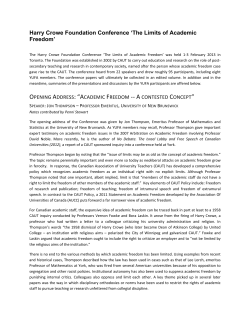 YUFA Members` Report - York University Faculty Association