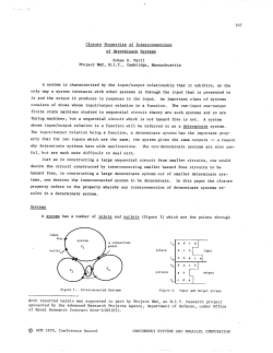 Closure Properties of Interconnections of Determinate Systems