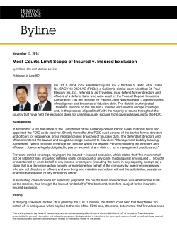 Most Courts Limit Scope of Insured v. Insured Exclusion